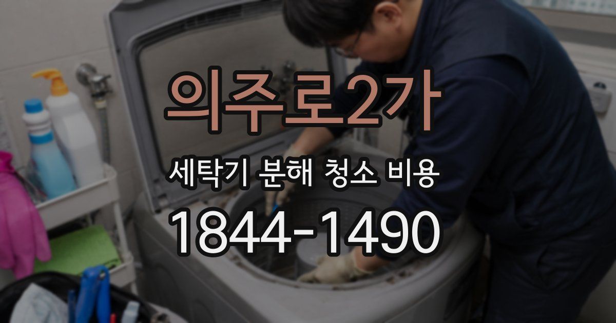 의주로2가 세탁기 분해 청소 비용