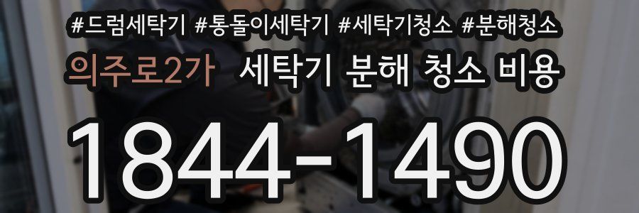 의주로2가 세탁기 분해 청소 비용