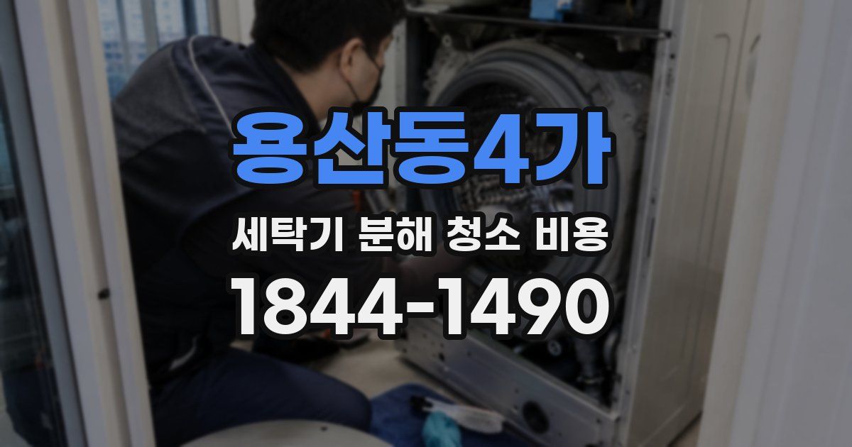 용산동4가 세탁기 분해 청소 비용