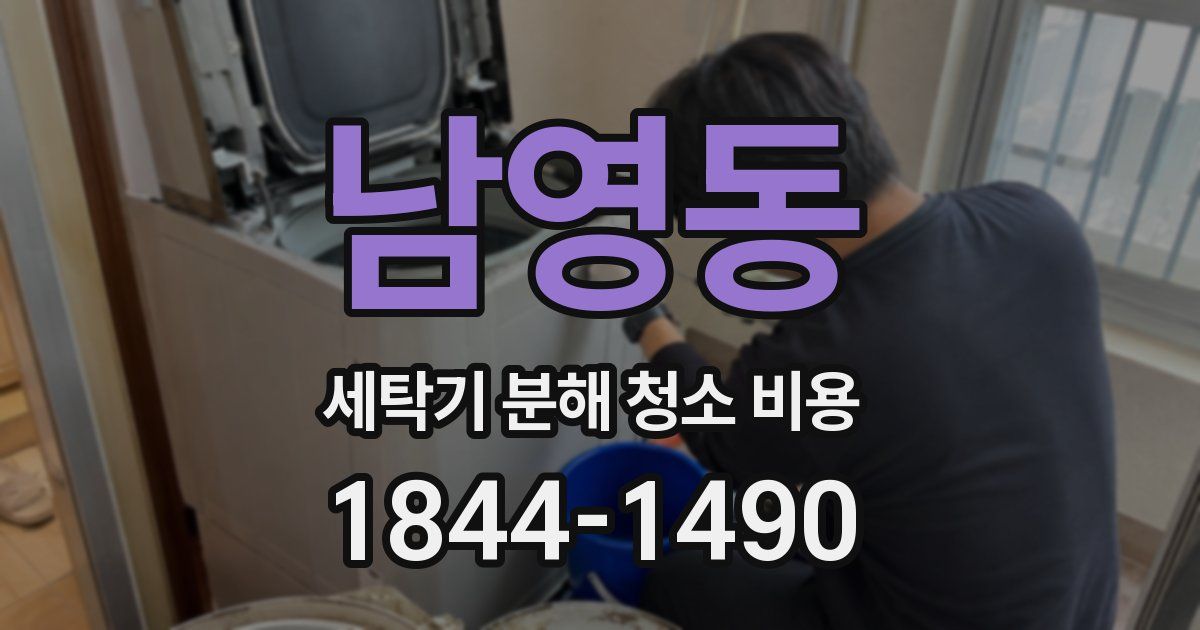 남영동 세탁기 분해 청소 비용