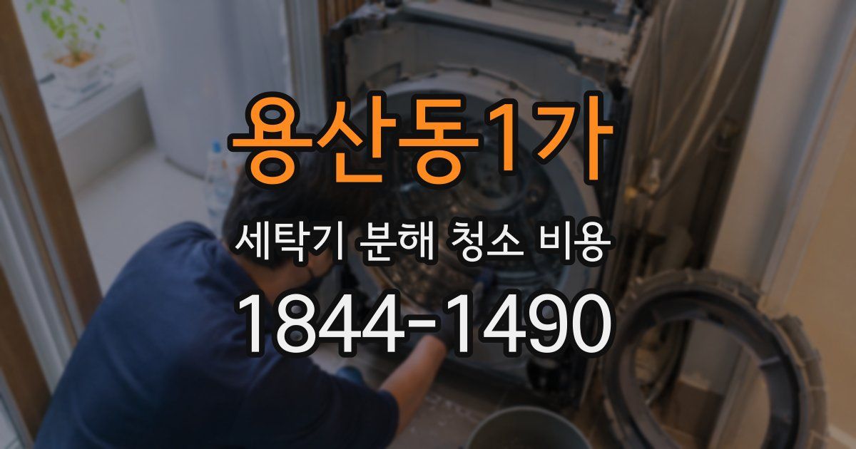 용산동1가 세탁기 분해 청소 비용