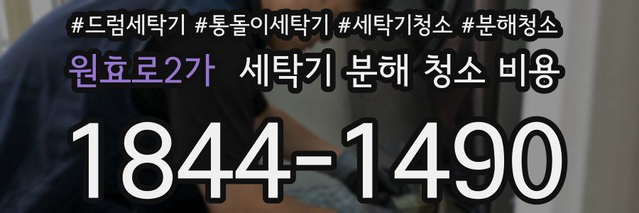원효로2가 세탁기 분해 청소 비용