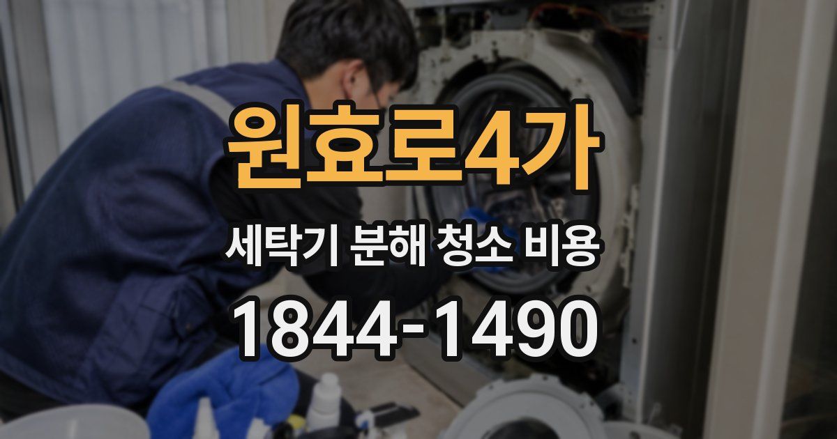 원효로4가 세탁기 분해 청소 비용
