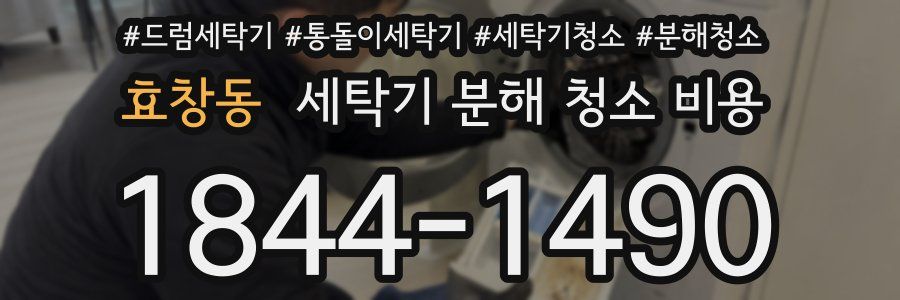 효창동 세탁기 분해 청소 비용