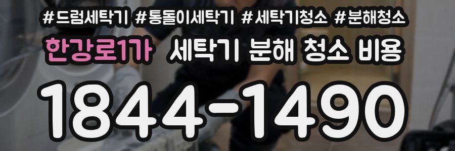 한강로1가 세탁기 분해 청소 비용