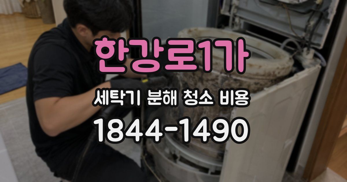 한강로1가 세탁기 분해 청소 비용
