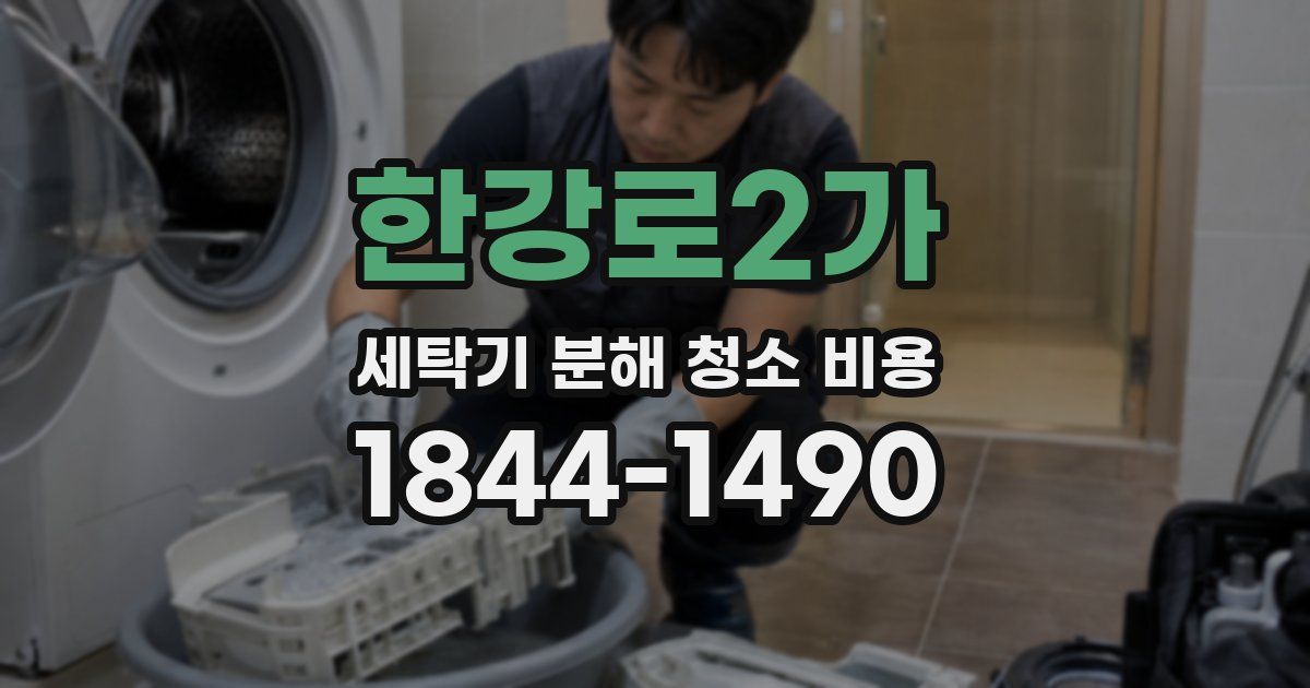 한강로2가 세탁기 분해 청소 비용