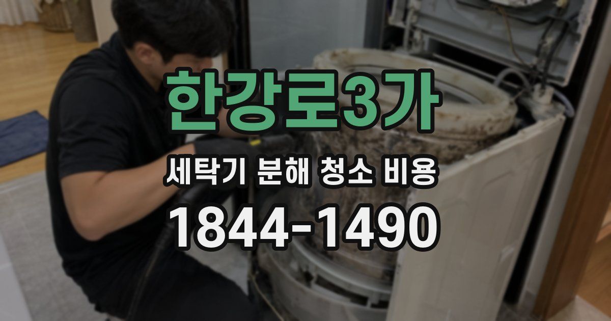 한강로3가 세탁기 분해 청소 비용