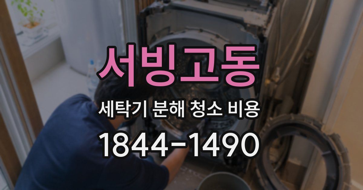 서빙고동 세탁기 분해 청소 비용