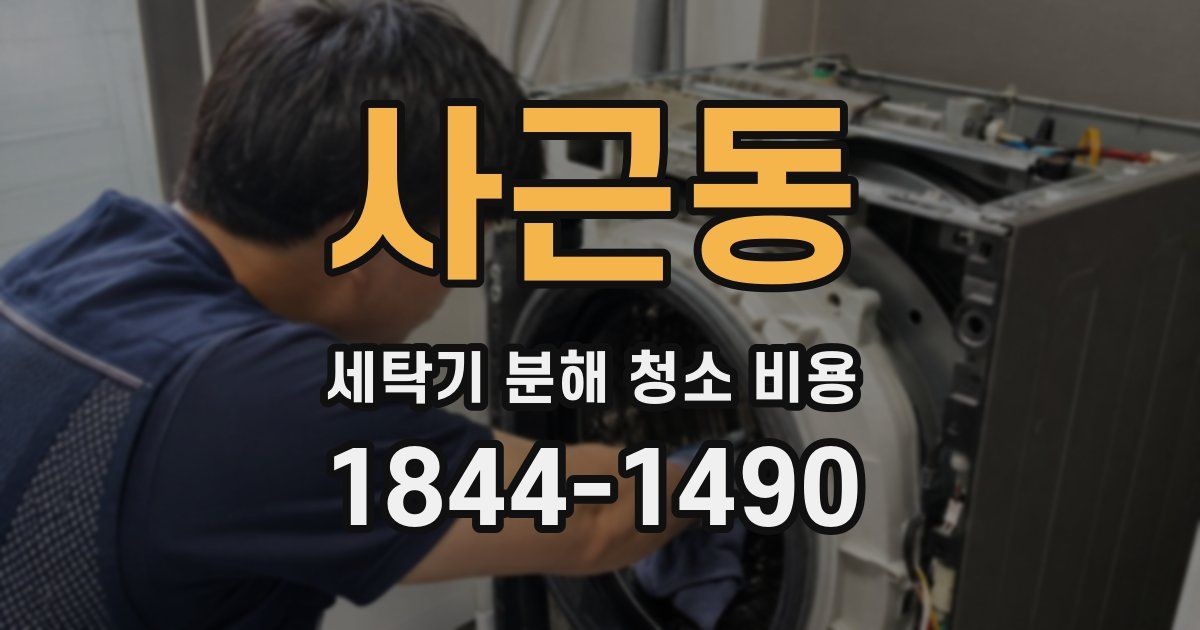 사근동 세탁기 분해 청소 비용