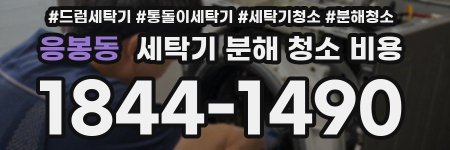 응봉동 세탁기 분해 청소 비용