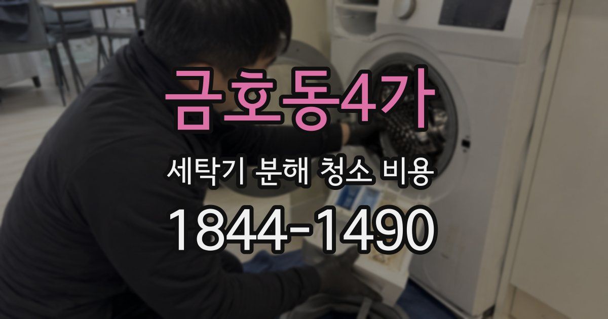 금호동4가 세탁기 분해 청소 비용