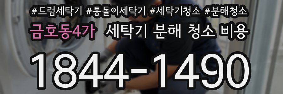금호동4가 세탁기 분해 청소 비용