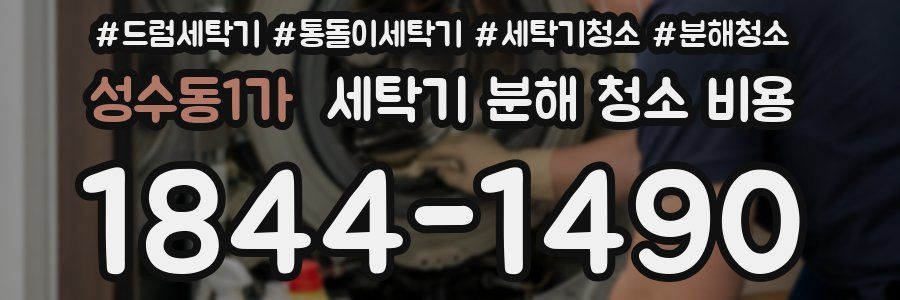 성수동1가 세탁기 분해 청소 비용