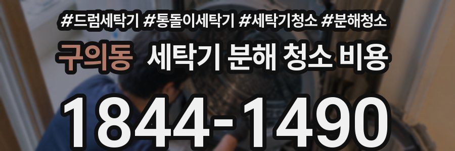구의동 세탁기 분해 청소 비용