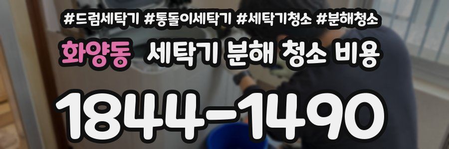 화양동 세탁기 분해 청소 비용