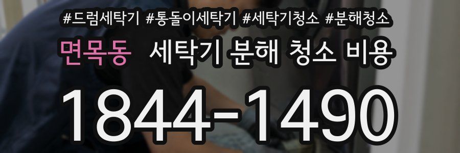 면목동 세탁기 분해 청소 비용