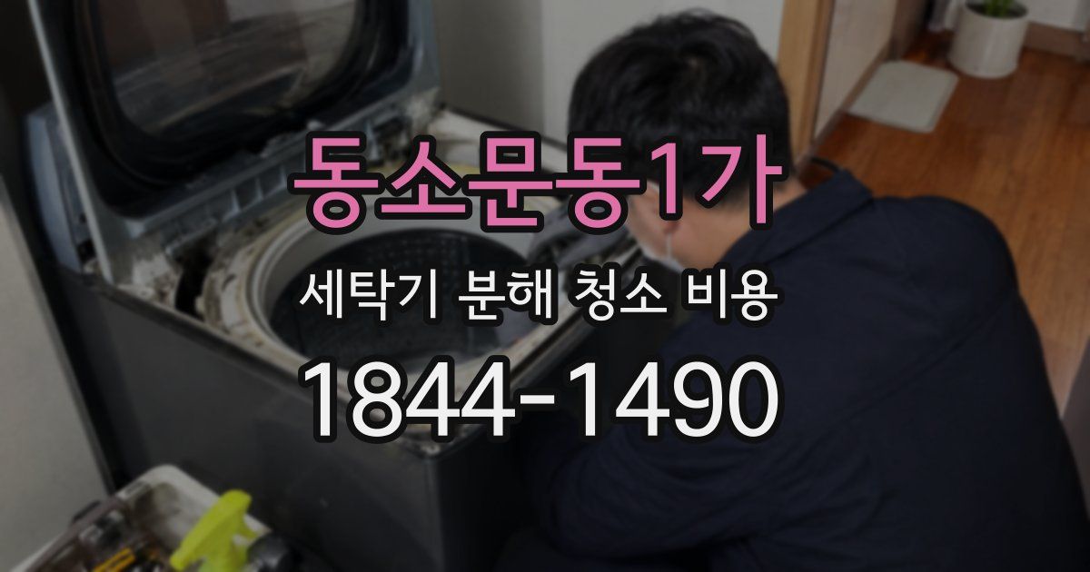 동소문동1가 세탁기 분해 청소 비용