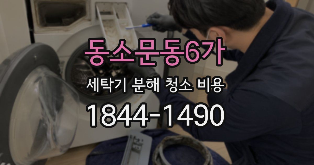 동소문동6가 세탁기 분해 청소 비용