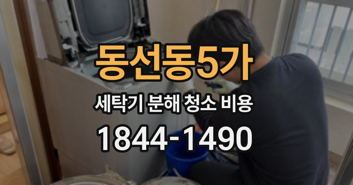 동선동5가 세탁기 분해 청소 비용