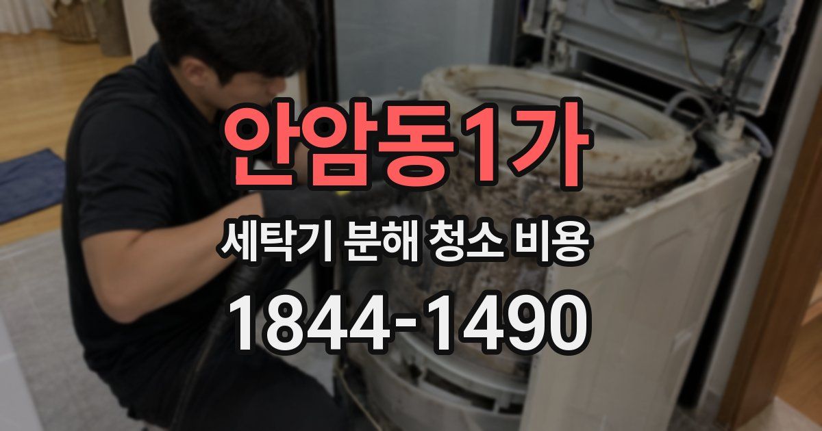 안암동1가 세탁기 분해 청소 비용