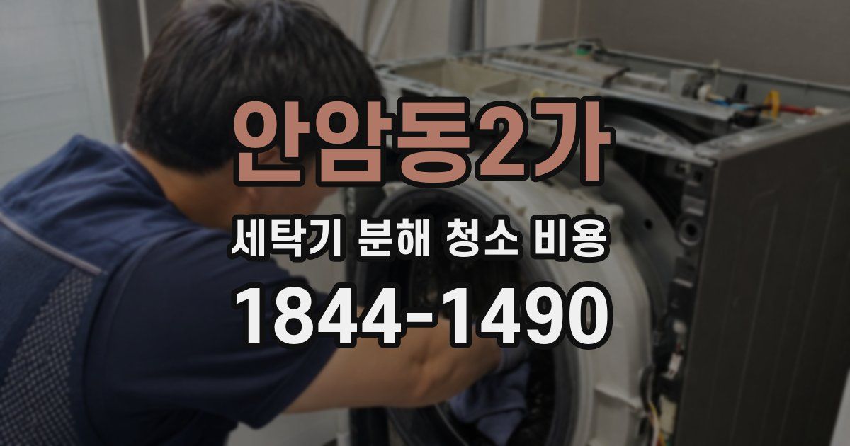 안암동2가 세탁기 분해 청소 비용
