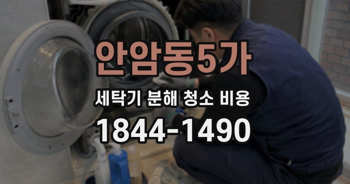 안암동5가 세탁기 분해 청소 비용