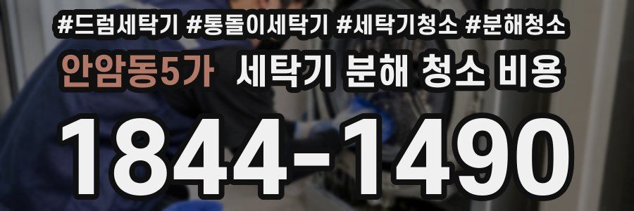 안암동5가 세탁기 분해 청소 비용