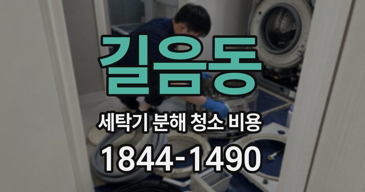 길음동 세탁기 분해 청소 비용