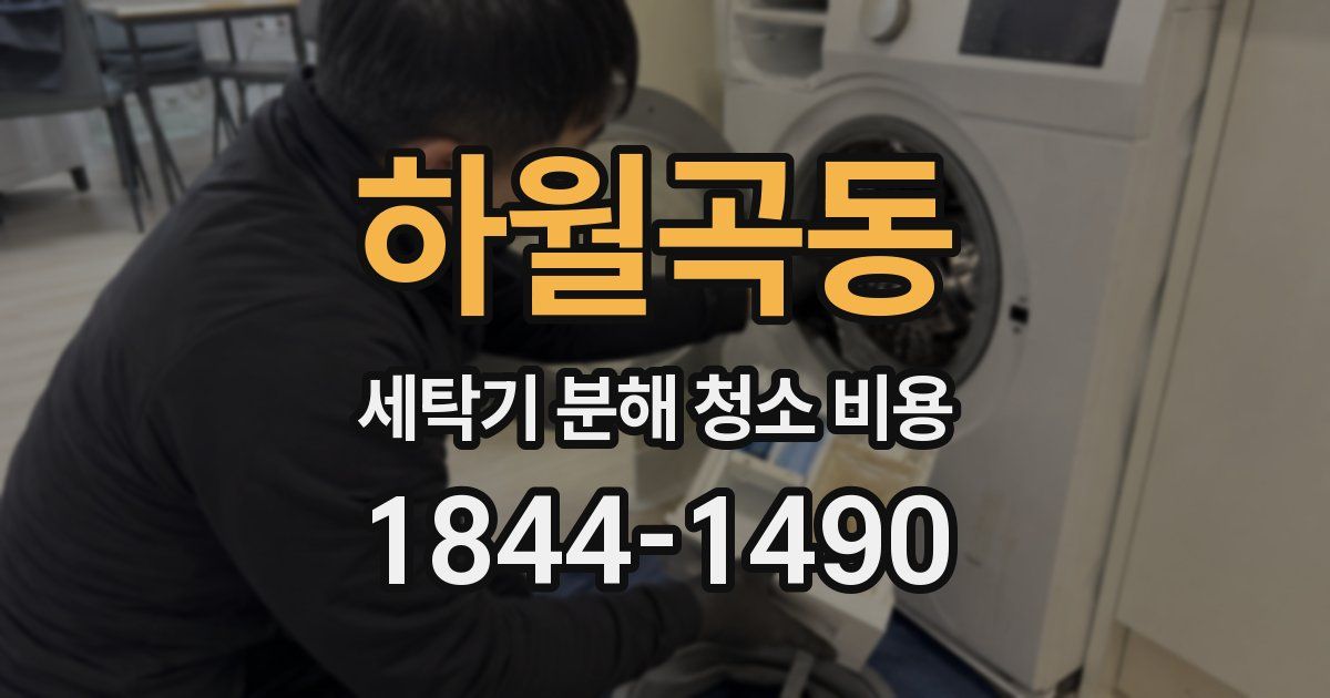 하월곡동 세탁기 분해 청소 비용