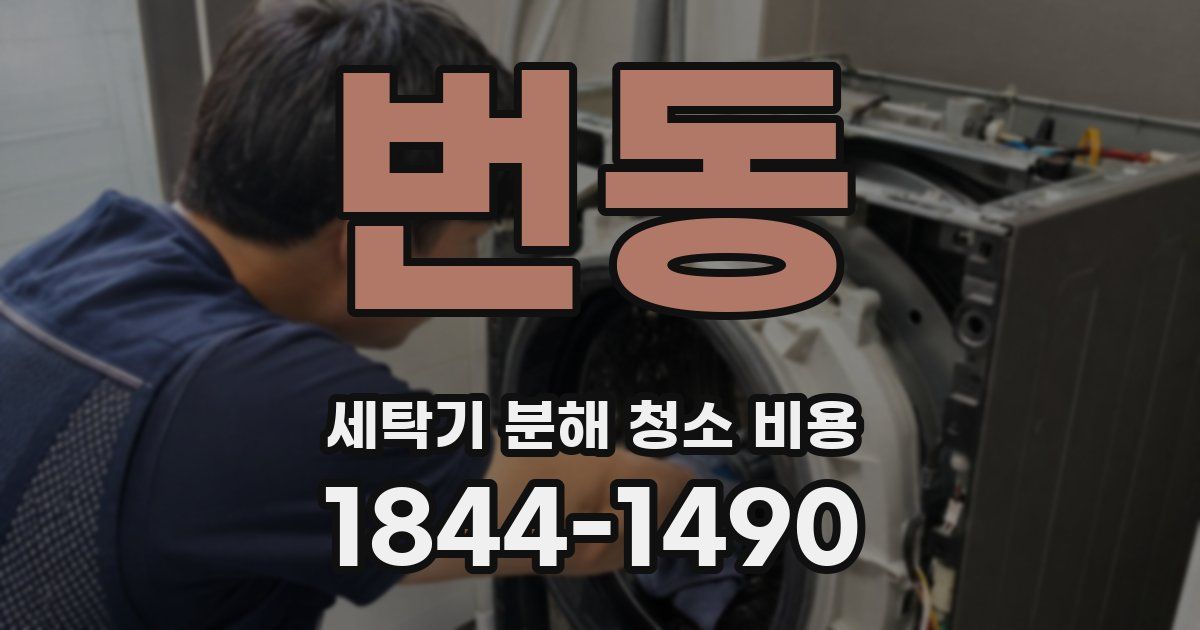 번동 세탁기 분해 청소 비용