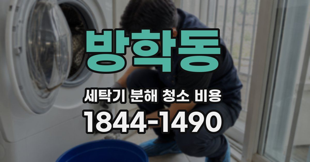 방학동 세탁기 분해 청소 비용
