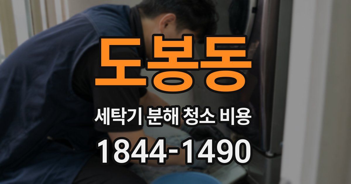 도봉동 세탁기 분해 청소 비용