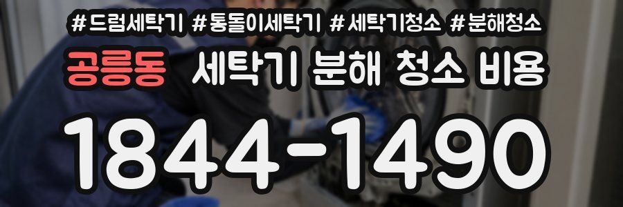 공릉동 세탁기 분해 청소 비용