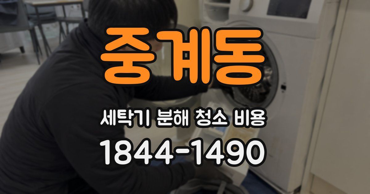 중계동 세탁기 분해 청소 비용