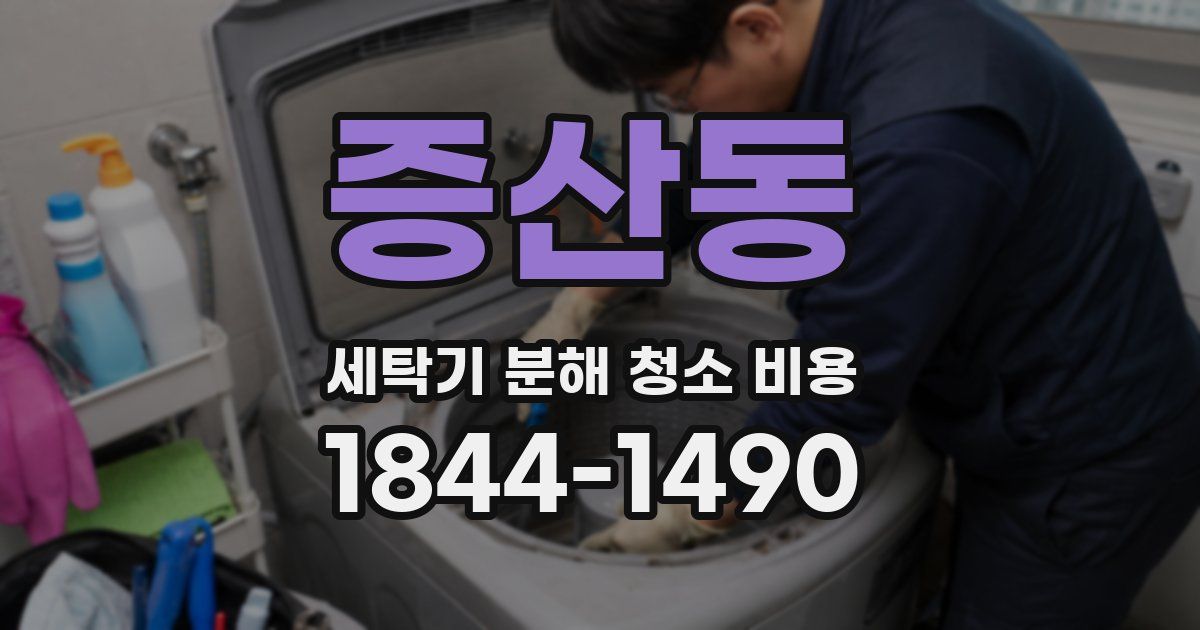 증산동 세탁기 분해 청소 비용