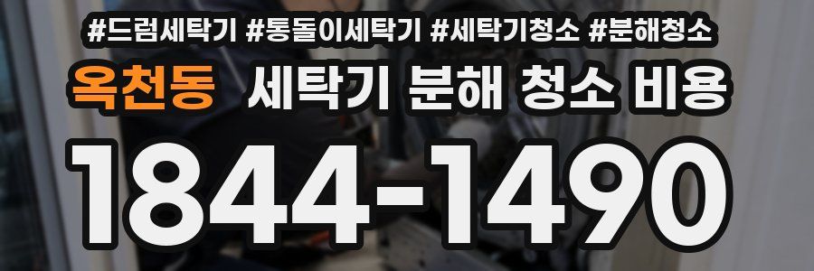 옥천동 세탁기 분해 청소 비용