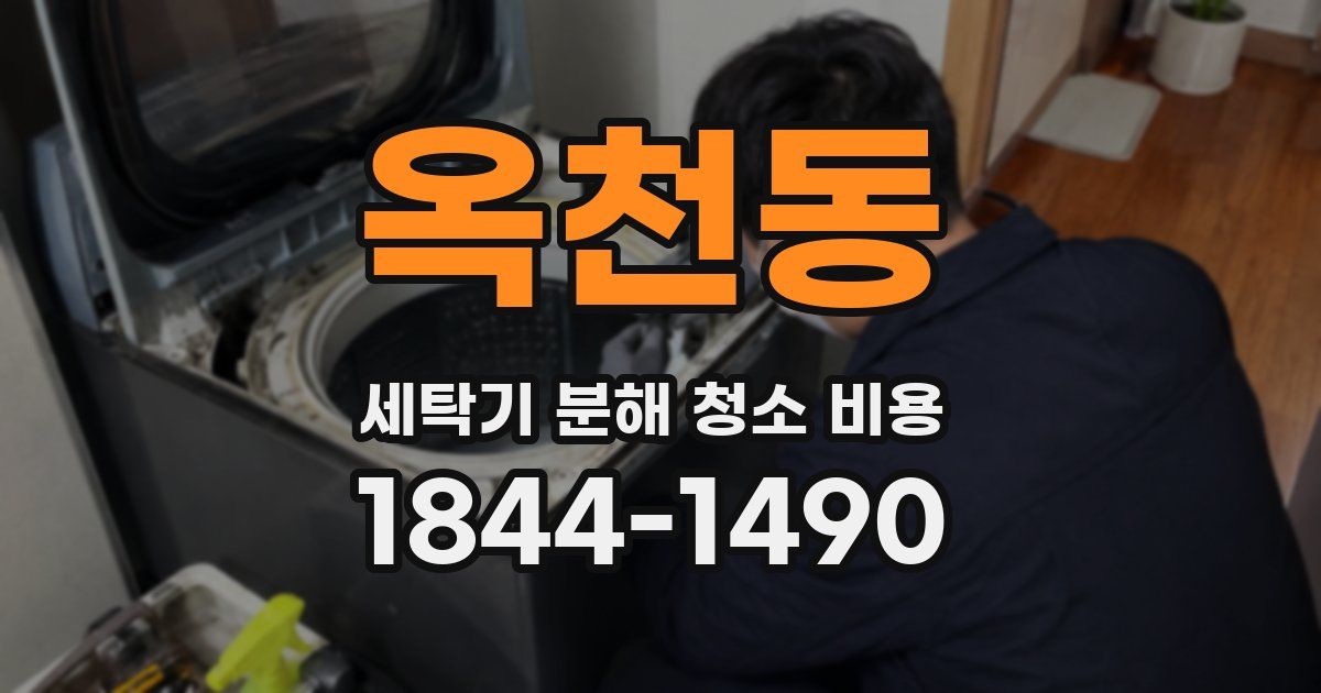 옥천동 세탁기 분해 청소 비용