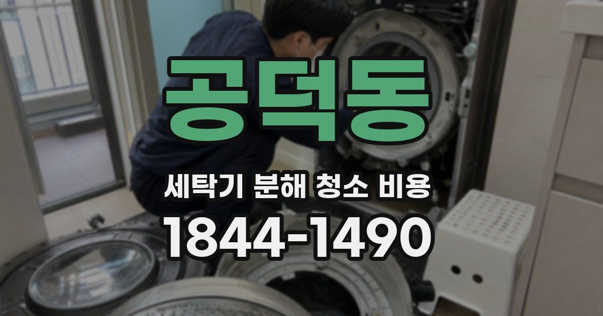 공덕동 세탁기 분해 청소 비용
