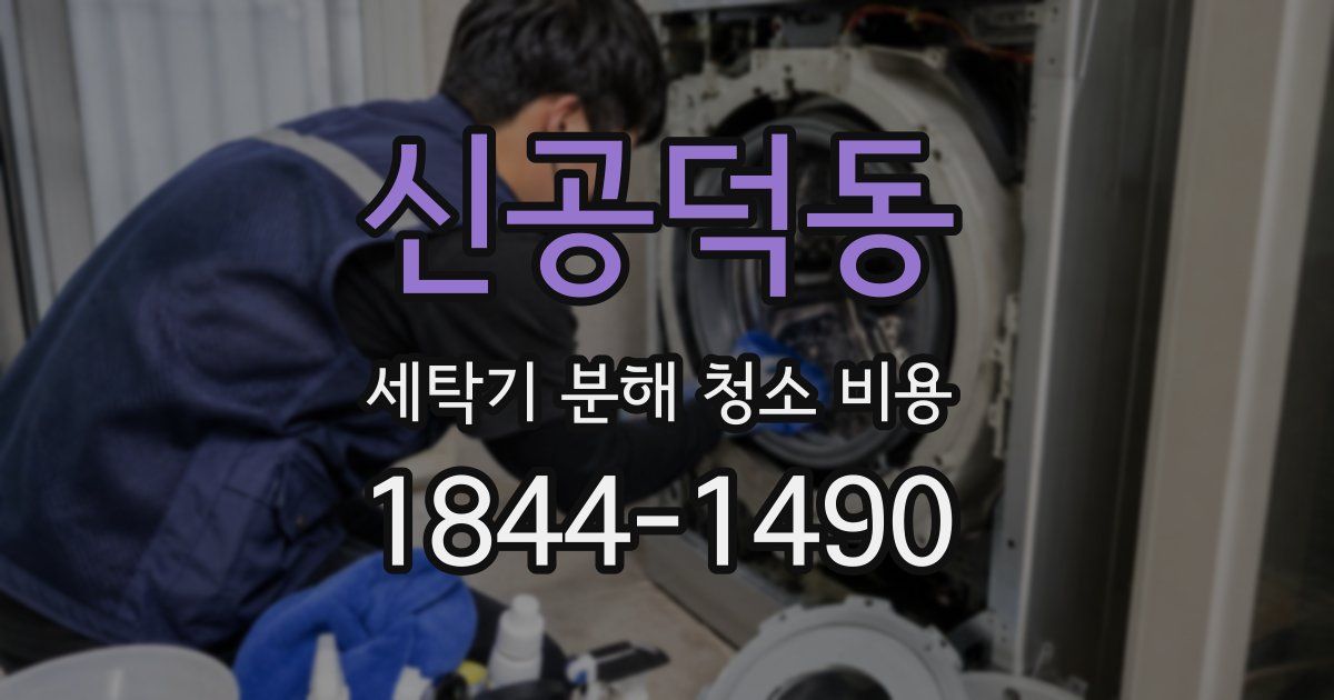 신공덕동 세탁기 분해 청소 비용