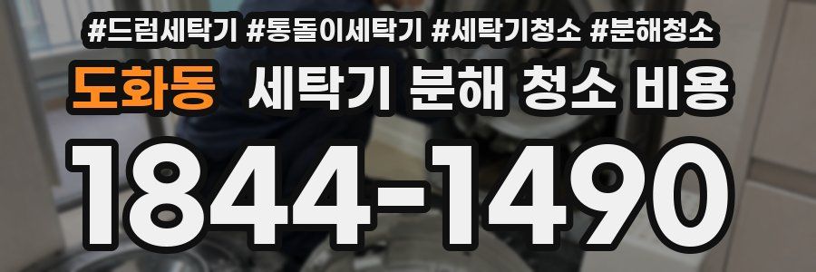 도화동 세탁기 분해 청소 비용