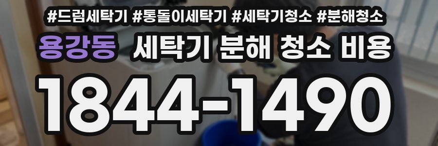 용강동 세탁기 분해 청소 비용