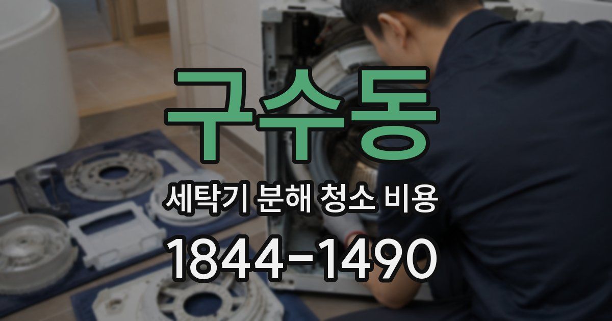 구수동 세탁기 분해 청소 비용