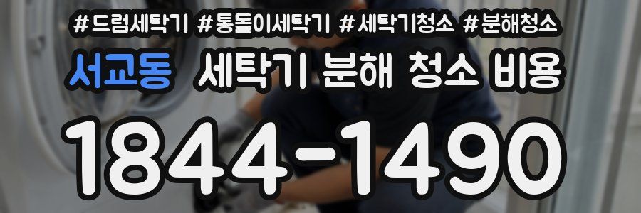 서교동 세탁기 분해 청소 비용