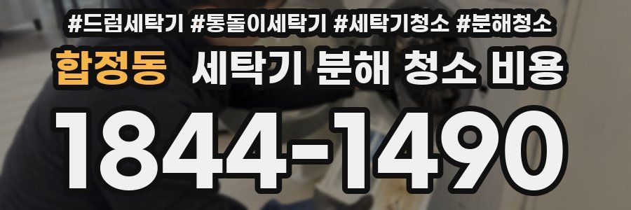 합정동 세탁기 분해 청소 비용