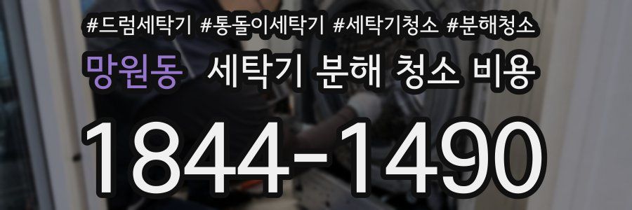 망원동 세탁기 분해 청소 비용