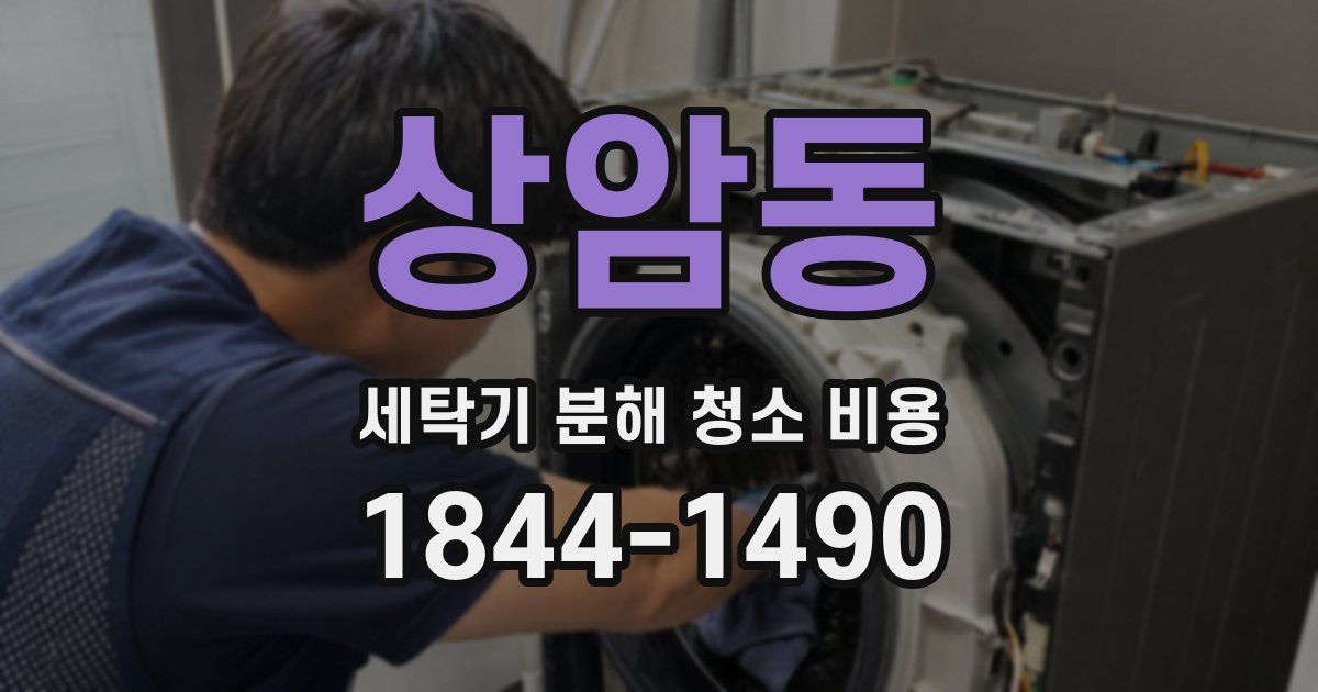 상암동 세탁기 분해 청소 비용