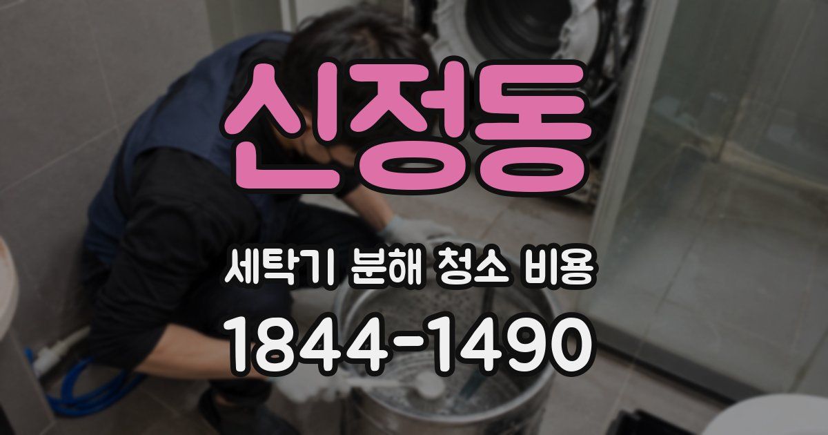 신정동 세탁기 분해 청소 비용
