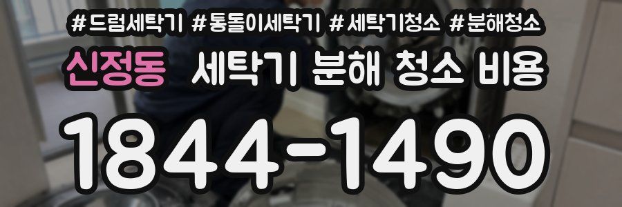 신정동 세탁기 분해 청소 비용