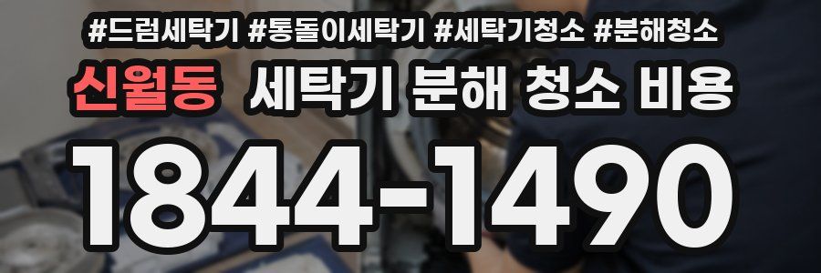 신월동 세탁기 분해 청소 비용